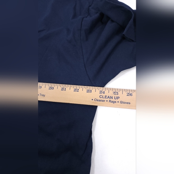 NWT VINTAGE Adidas Stripes Men's T-Shirt Size Larhe Navy Blue/ Light Blue - Picture 5 of 10